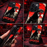 Giant Cat Monster Japanese Art Case Cover Protective for iPhone, Samsung & Google Pixel HE0010
