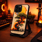 Yin Yang Tree Asian Illustration Art Case Cover Protective for iPhone, Samsung & Google Pixel HE0013