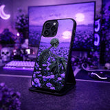 Skeleton Flower Field Surreal Art Case Cover Protective for iPhone, Samsung & Google Pixel HE0015