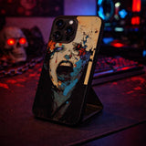 Abstract Horror Face Illustration Art Case Cover Protective for iPhone, Samsung & Google Pixel HE0019