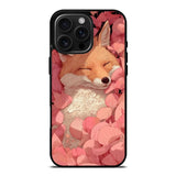 Sleeping Fox Floral Dream Illustration Art Case Cover Protective for iPhone, Samsung & Google Pixel HE0028