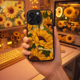 Sunflower Vintage Botanical Illustration Art Case Cover Protective for iPhone, Samsung & Google Pixel HE0029
