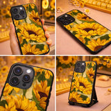 Sunflower Vintage Botanical Illustration Art Case Cover Protective for iPhone, Samsung & Google Pixel HE0029