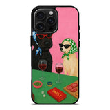 Stylish Dogs Wine Party Illustration Art Case Cover Protective for iPhone, Samsung & Google Pixel HE0035
