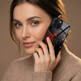 Red Galaxy Space Wall Art Print Case Cover Protective for iPhone, Samsung & Google Pixel HE0036