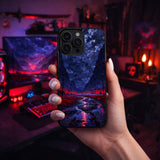 Crimson Moon Valley Fantasy Art Case Cover Protective for iPhone, Samsung & Google Pixel HE0037