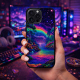 Rainbow Galaxy Dreamscape Art Case Cover Protective for iPhone, Samsung & Google Pixel HE0040