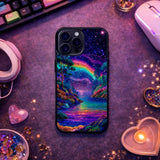 Rainbow Galaxy Dreamscape Art Case Cover Protective for iPhone, Samsung & Google Pixel HE0040