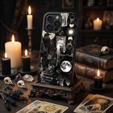 Dark Tarot Gothic Collage Art Case Cover Protective for iPhone, Samsung & Google Pixel HE0049