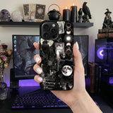Dark Tarot Gothic Collage Art Case Cover Protective for iPhone, Samsung & Google Pixel HE0049