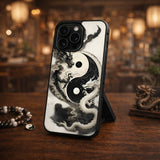 Yin Yang Dragon Wall Art Print Case Cover Protective for iPhone, Samsung & Google Pixel HE0071