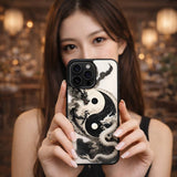 Yin Yang Dragon Wall Art Print Case Cover Protective for iPhone, Samsung & Google Pixel HE0071
