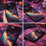 Floating Astronaut Galaxy Art Case Cover Protective for iPhone, Samsung & Google Pixel HE0072