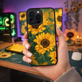 Golden Sunflower Bloom Case Cover Protective for iPhone, Samsung & Google Pixel HE0081