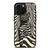 Striped Cat Illusion Portrait Case Cover Protective for iPhone, Samsung & Google Pixel HE0090