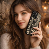 Striped Cat Illusion Portrait Case Cover Protective for iPhone, Samsung & Google Pixel HE0090