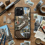 Surreal City Sky Railway Case Cover Protective for iPhone, Samsung & Google Pixel HE0092