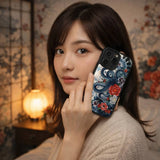 Floral Octopus Japanese Wave Style Case Cover Protective for iPhone, Samsung & Google Pixel HE0103