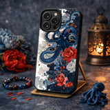 Floral Octopus Japanese Wave Style Case Cover Protective for iPhone, Samsung & Google Pixel HE0103