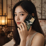 Koi Lotus Oriental Wave Painting Case Cover Protective for iPhone, Samsung & Google Pixel HE0104