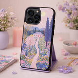 Pastel Garden Cottage Fantasy Landscape Case Cover Protective for iPhone, Samsung & Google Pixel HE0109