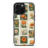 Vintage Botanical Stamp Flower Set Case Cover Protective for iPhone, Samsung & Google Pixel HE0125