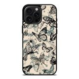 Monochrome Butterfly Vintage Pattern Case Cover Protective for iPhone, Samsung & Google Pixel HE0159