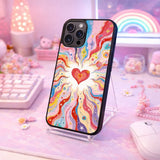 Radiant Heart Energy Flow Case Cover Protective for iPhone, Samsung & Google Pixel HE0166
