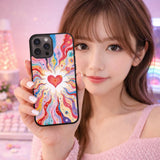 Radiant Heart Energy Flow Case Cover Protective for iPhone, Samsung & Google Pixel HE0166