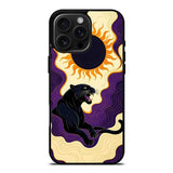 Black Panther Psychedelic Sun Art Case Cover Protective for iPhone, Samsung & Google Pixel HE0175