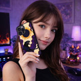 Black Panther Psychedelic Sun Art Case Cover Protective for iPhone, Samsung & Google Pixel HE0175