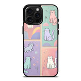 Pastel Cute Cat Collection Case Cover Protective for iPhone, Samsung & Google Pixel HE0179