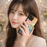 Rainbow Pastel Floral Garden Case Cover Protective for iPhone, Samsung & Google Pixel HE0204