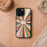 Color Burst With Breathe Quote Case Cover Protective for iPhone, Samsung & Google Pixel HE0208