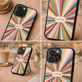 Color Burst With Breathe Quote Case Cover Protective for iPhone, Samsung & Google Pixel HE0208