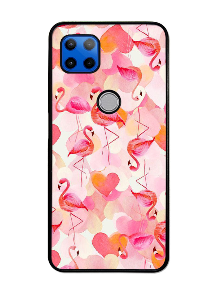 Flamingo Pink Motorola Moto G 5G Case , Moto One 5G Ace Case