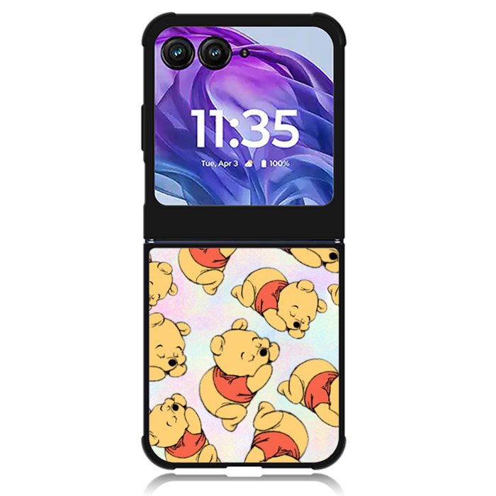 Winnie The Pooh Pattern Motorola Moto Razr Plus 2024 , Moto Razr+ 2024 Case OV1152