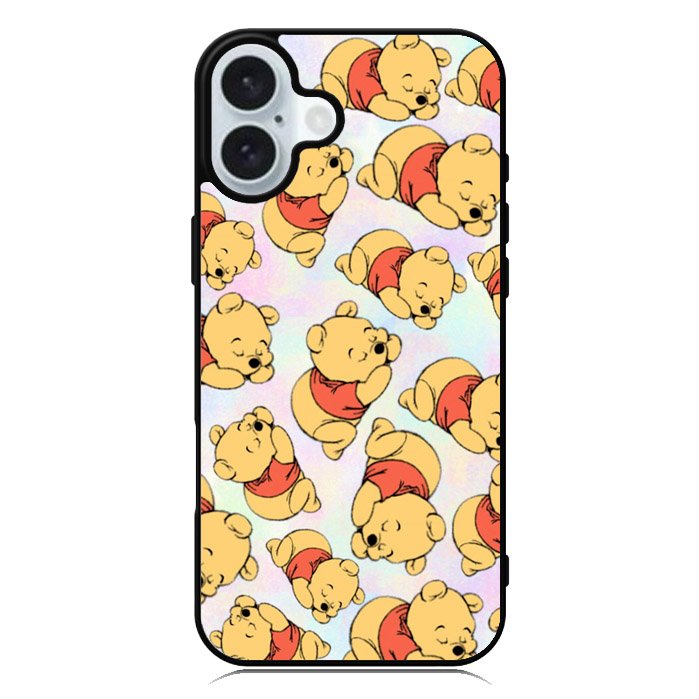 Winnie The Pooh Pattern iPhone 16 Case QC1152