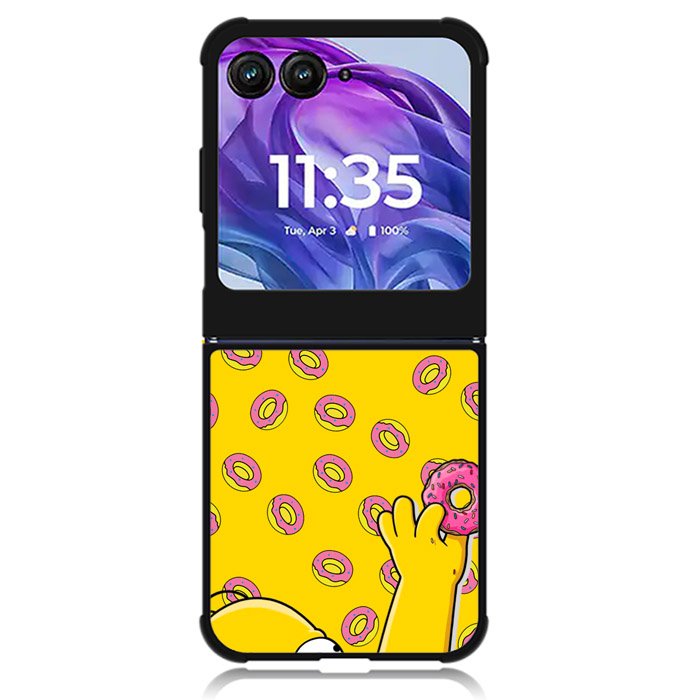 the simpson donuts Motorola Moto Razr Plus 2024 , Moto Razr+ 2024 Case OV1188