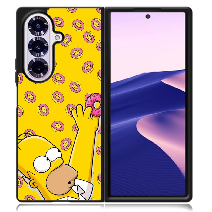 the simpson donuts Samsung Galaxy Z Fold 7 Case OV1188