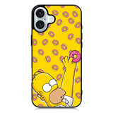 the simpson donuts iPhone 16 Case QC1188