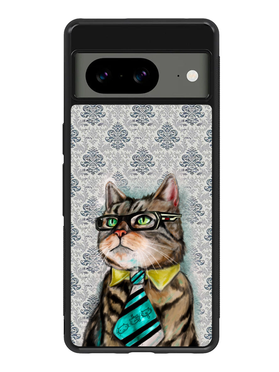 business cat Google Pixel 8A Case QC1192