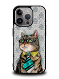 business cat iPhone 14 Pro Max Case QC1192