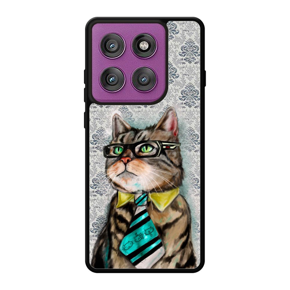 business cat Motorola Moto Edge 60 Pro Case OV1192