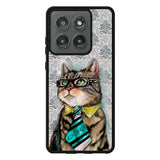 business cat Motorola Moto Edge 2025 Case OV1192