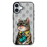 business cat iPhone 16 Case QC1192
