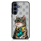 business cat Samsung Galaxy S25 FE Case OV1192