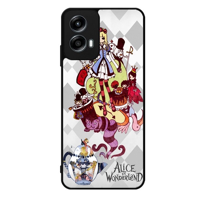alice in wonderland all character Motorola Moto G Play 2024 Case OV1200