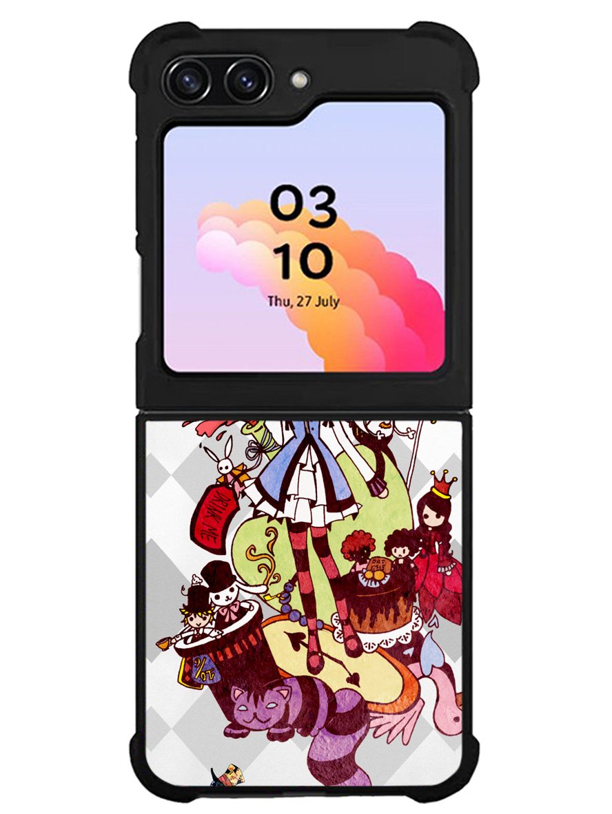 alice in wonderland all character Samsung Galaxy Z Flip 5 5G 2023 Case OV1200