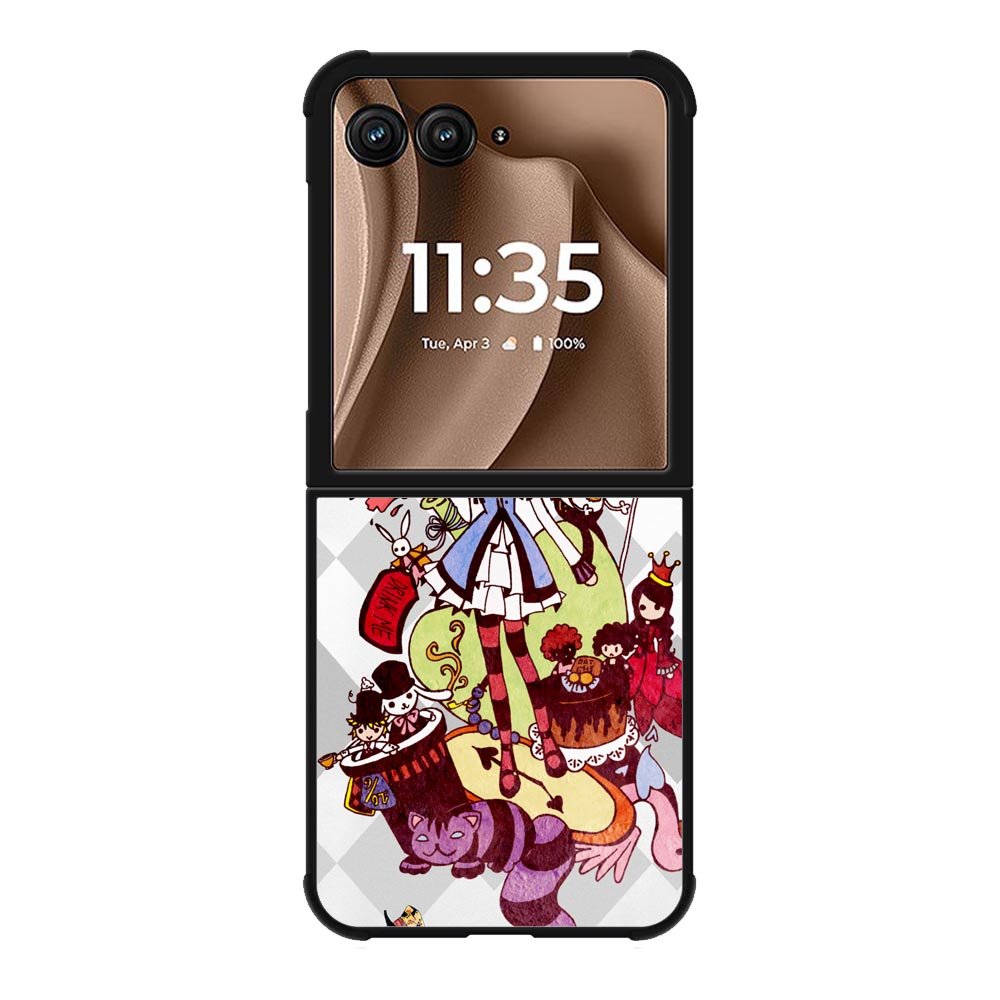 alice in wonderland all character Motorola Moto RAZR Plus 2025 Case OV1200